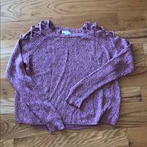 New York and co. Cold shoulder sweater